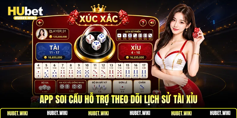 App soi cầu hỗ trợ theo dõi lịch sử tài xỉu
