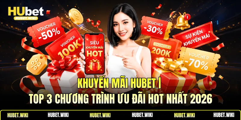 Khuyến mãi Hubet | Top 3 Chương Trình Ưu Đãi Hot Nhất 2026 Khuyến mãi Hubet | Top 3 Chương Trình Ưu Đãi Hot Nhất 2026