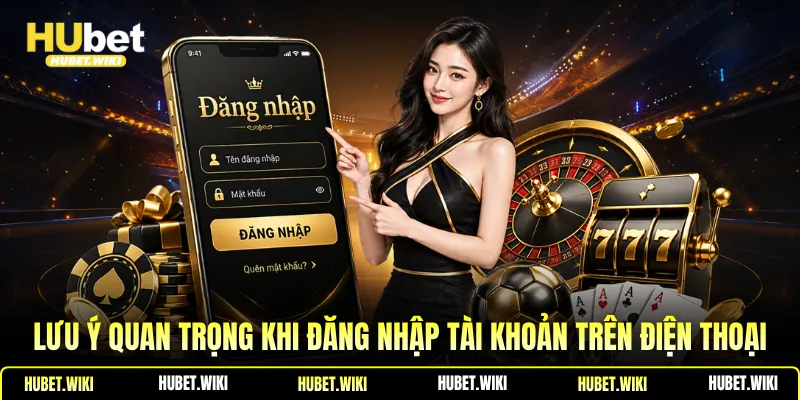 Lưu ý quan trọng khi đăng nhập tài khoản trên điện thoại